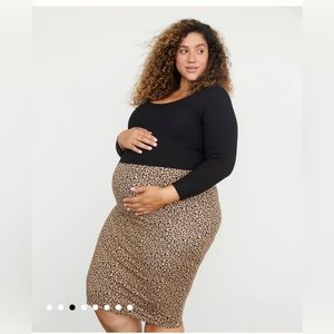 Storq Classic Pencil Skirt - Leopard, size L